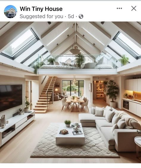 Loft House Design, Tiny House Community, Dekorasi Kamar Tidur, Digital Creator, Modern Tiny House, Loft House, Tiny House Decor, Tiny House Interior, Tiny House Cabin