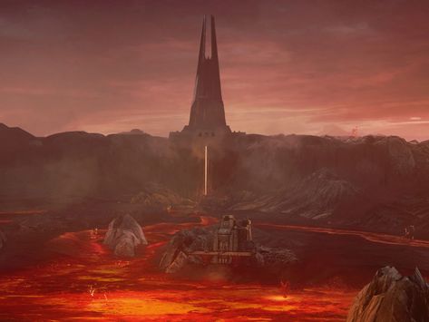 Mustafar Star Wars Aesthetic, Mustafar Star Wars, Star Wars Planets, Star Wars Painting, Star Wars Canon, Sith Empire, Star Wars Background, Star Wars Concept Art, Star Wars Tattoo