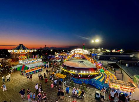 jenkinsons boardwalk, new jersey, amusement park, colorful, rides, sunset, summer, summertime, summer aesthetic, summer vibes, aesthetic, photography Jenkinsons Boardwalk, Boardwalk Aesthetic, Summer Vibes Aesthetic, Aesthetic Summer Vibes, Sunset Summer, Summer 24, Aesthetic Summer, Amusement Park, Aesthetic Photography