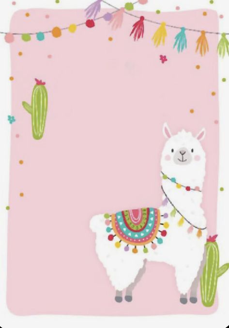 Llama Invitation Template, Llama Party Invitations, Llama Birthday Party Invitations, Llama Birthday Party Decorations, Alpaca Party, Cactus Invitation, Llama Birthday Party, Llama Party, 1st Birthday Girl Decorations