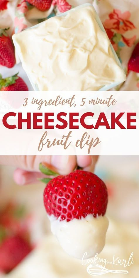 Cheesecake Fruit Dip, Yogurt Cream Cheese, Easy Fruit Dip, Cheesecake Fruit, Cream Cheese Fruit Dip, Pizza Fruit, Cooking With Karli, Fruit Dips, Fruit Dips Recipes