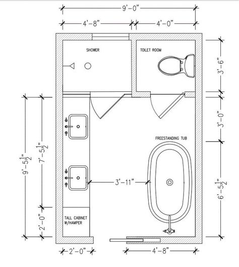 Bathroom Architecture Plan, Bathroom Floorplan Layout Ideas, Large Bathroom Remodel Layout, Bathroom With Toilet Closet Floor Plans, Master Bath Floor Plan Layout, Large Bathroom Ideas Layout, Bathroom Floor Plans Master, Rectangle Master Bath Layout, 12x12 Bathroom Layout