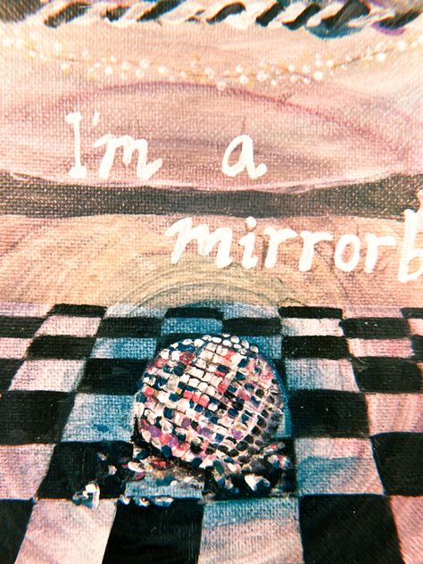 Art Inspired By Taylor Swift, Mirrorball Painting Taylor Swift, Taylor Swift Art Painting, Mirrorball Drawing, Mirrorball Painting, Taylor Swift Inspired Paintings, Converse Painting Ideas, Taylor Swift Canvas Painting, Mirrorball Art