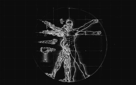 Tool Artwork, Vitruvian Man, Man Illustration, Arte Robot, Bioshock, Warhammer 40000, Original Wallpaper, Anatomy Art, Warhammer 40k