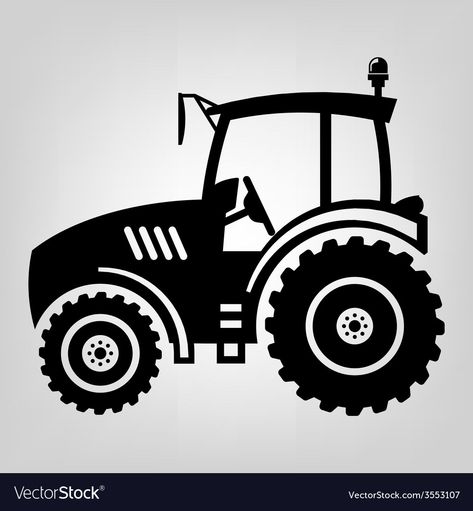 Tractor Silhouette, Tractor Art, Tractor Party, Old Tractor, Family Tree Template, Old Ford Trucks, Page Borders Design, Laser Engraved Ideas, Lifted Chevy Trucks