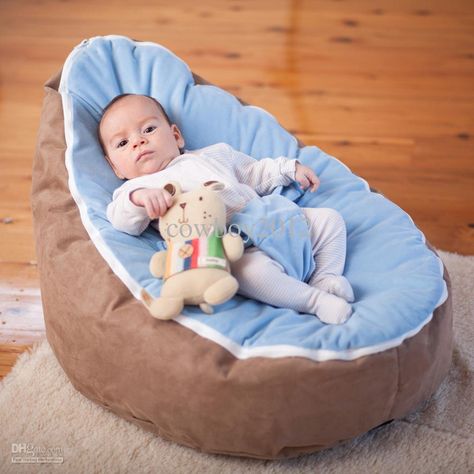 Wholesale cost doomoo baby sleeping beanbag chair with light blue top, Free shipping, $15.67-37.62/Piece | DHgate Grey Chair Bedroom, Baby Bean Bag, Bean Bag Bed, Caramel Fudge, Toddler Chair, Light Blue Top, Baby Chair, Retro Chair, Sleeping In Bed