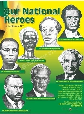 Jamaica National Heroes: Nanny of the Maroons. Samuel Sharpe. Marcus Mosiah Garvey. George William Gordon. Paul Bogle. Norman Washington Manley. Sir Alexander Bustamante. #caribbeanbtv #jamaica Jamaica National Heroes, Jamaica People, Jamaican History, Jamaica Culture, Jamaica History, Jamaican People, Jamaican Culture, Jamaica Travel, National Heroes