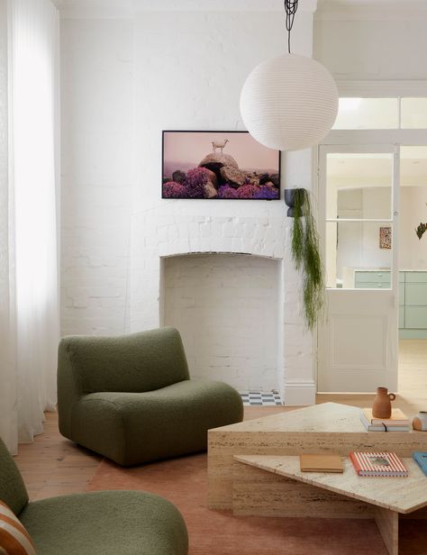 Pink Ceramic Tile, Glossy Kitchen, Studio Bedroom, Timber Staircase, Woodland House, Serene Bathroom, Terrazzo Floors, Serene Bedroom, Attic Bedroom