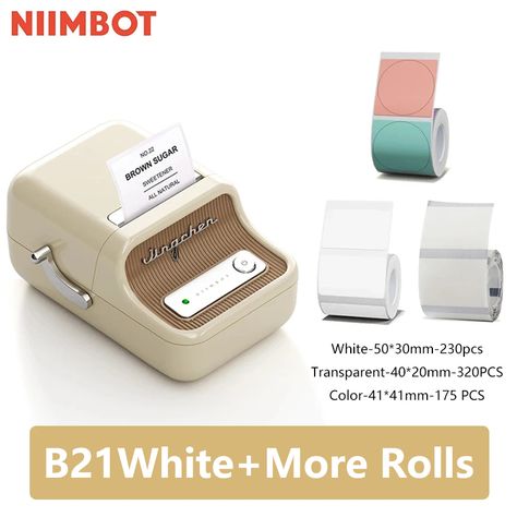 Niimbot B21, Barcode Label, Barcode Labels, Sticker Printer, Thermal Label Printer, Portable Printer, Price Labels, Thermal Labels, Label Maker