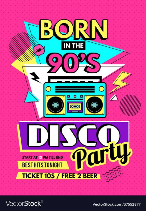 80s Poster, Box Invitations, 80s Theme Party, Music Poster Ideas, 80s Theme, Roller Disco, 80s Design, Party Invitations Printable, Retro Party