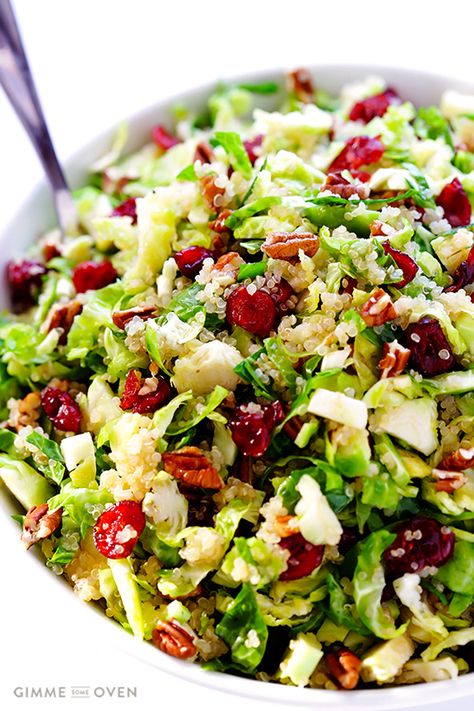 Cranberry Quinoa Salad, Chopped Salad Recipes, Resep Salad, Quinoa Salad Recipes, Barbecue Chicken, Chopped Salad, Quinoa Recipes, Quinoa Salad, Brussels Sprouts