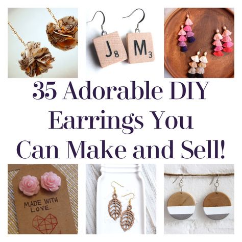 Hello, DIYers! Are you looking for the perfect pair of earrings or maybe even to make a bit of profit? Why not do it by making your own jewelry! In particular, why not sell your very own earrings?! We’ve put together a collection of earring DIYs and inspiration to get you started on your entrepreneurial […] The post 35 Adorable DIY Earrings You Can Make and Sell! appeared first on DIY Projects by Big DIY Ideas. How To Diy Earrings, Diy Earrings To Sell, Diy Trendy Earrings, Diy Rock Earrings, Earrings To Make And Sell, Diy Metal Jewelry Making, Easy Homemade Jewelry, Easy Diy Earrings Ideas, How To Make Stud Earrings