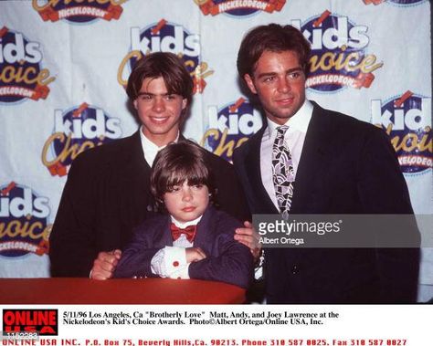 Joey Star, Lawrence Brothers, Andrew Lawrence, Matthew Lawrence, Joey Lawrence, Indie Films, Johnny Carson, Kids Choice Award, Boy Meets World