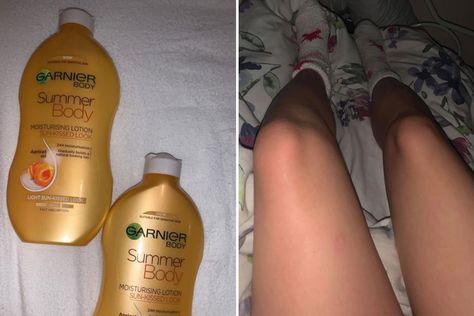 Fake tan fan gushes over Garnier tinted moisturiser which gives a natural glow for a fraction of the effort Fake Tan Moisturiser, Natural Fake Tan, Best Fake Tan, Body Tricks, Good Fake Tan, Tanning Moisturizer, Tanning Skin Care, Tanning Tips, Gradual Tan