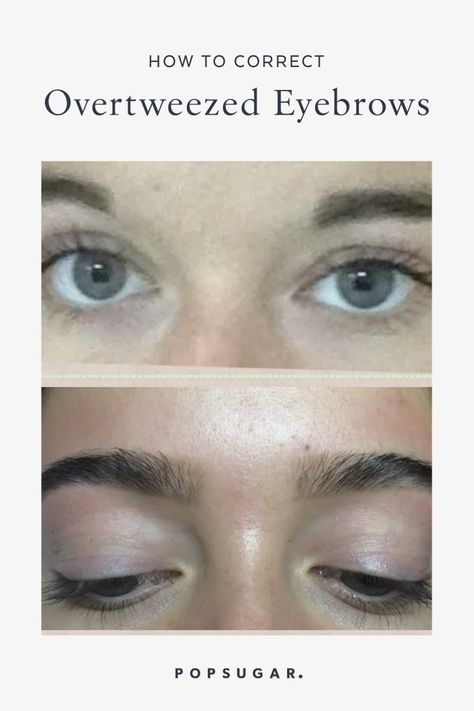 Growing Out Eyebrows, Overplucked Eyebrows, Grow Eyebrows Faster, Regrow Eyebrows, Fix Eyebrows, How To Make Eyebrows, Grow Eyebrows, Short Eyebrows, Eyebrows At Home