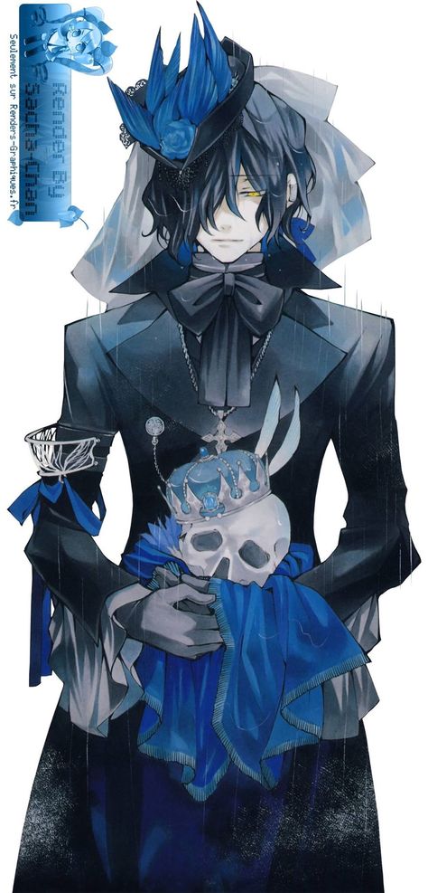 Gilbert Pandora Hearts, Heart Pic, Break Heart, Pandora Hearts, An Anime, Anime Character, Anime, Hair, Blue