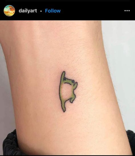 Funniest Tattoos, Sharpie Tattoos, Frog Tattoos, Handpoke Tattoo, 4 Tattoo, Be Serious, Cute Little Tattoos, Cute Tiny Tattoos, Weird Tattoos