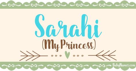 The name Sarahi means My Princess and is of Hebrew origin. Sarahi is a name that's been used primarily by parents who are considering baby names for girls. Find out more about the name Sarahi at BabyNames.com. Henry Name Meaning, Hipster Baby Names, Irish Baby Names, Modern Baby Names, Uncommon Baby Names, Unisex Baby Names, French Baby Names, Names Girl, Irish Baby