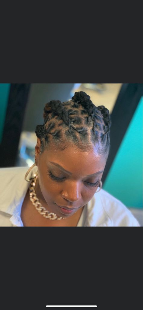 Loc Barrel Style Short Locs, Barrel Locs Women, Locs Straight Back, Barrels On Short Locs, Barrel Braids On Locs, Loc Straight Backs, Barrel Locs Styles, Straight Back Loc Styles, Barrel Loc Styles Women Short