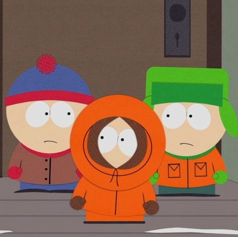 Famous Cartoon Trios, Us In Another Universe Trio, Kyle And Kenny Matching Pfps, Trio Characters Cartoon, South Park Trio Pfp, Movie Trios, Character Trios, Trio Pictures Cartoon, Trio Cartoon Characters