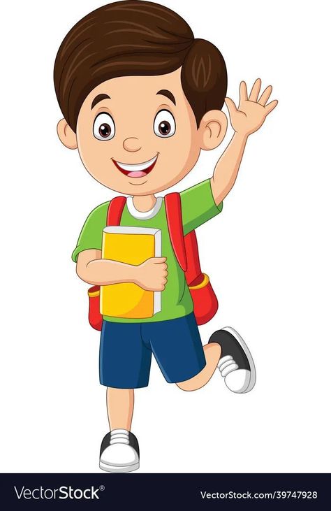 Student Images Pictures, School Boy Drawing, School Students Images, Happy Family Images, Good Habits For Kids, Students Cartoon, Verbs For Kids, Free Cartoon Characters, Student Images