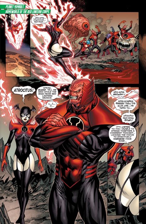 Red Lantern Corps, Orange Lanterns, Green Lantern Corps, Dc Villains, Splash Page, Red Lantern, Detective Comics, Dc Comics Art, Superhero Art