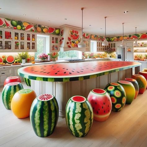 MaviGadget | Juicing up the kitchen decor! 🍉🍊 Freshly squeezed design where every meal is a fruitilicious feast. 📌 By @designideahub #productdesign #p… | Instagram Food Furniture, Weird Furniture, Unusual Furniture, Unique Furniture Design, Futuristic Home, Cute Furniture, Bed Furniture Design, Diy Crafts For Kids Easy, Beautiful Kitchen