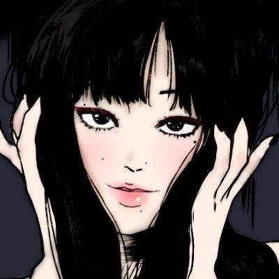 Black Hair Character, Tomie Manga, Black Hair Girl, Anime Black Hair, Anime Black, Manga Icon, Hair Girl, Black Hair, Anime