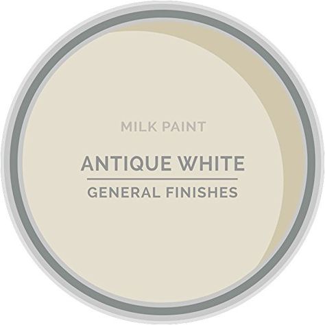 Amazon.com: General Finishes QAW Water Based Milk Paint, 1 Quart, Antique White: Home Improvement Gel Stains, Old World Furniture, Milk Paint Colors, Painted Bedroom, General Finishes Milk Paint, Cabinet Paint, General Finishes, Blue Milk, Paint Swatches