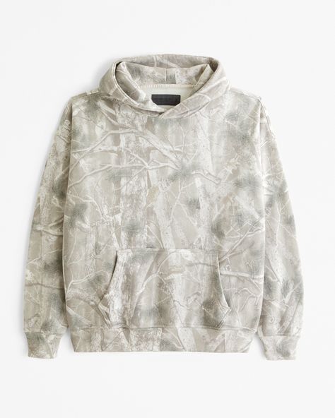 Men's Essential Popover Hoodie | Men's Tops | Abercrombie.com Camouflage Hoodie, Womens Camo, Gray Camo, White Camo, Camo Hoodie, Mens Essentials, Christmas Wishlist, Colorful Hoodies, Oversize Hoodie