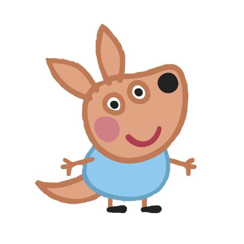 Joey Kangaroo Peppa Pig Images, Peppa Pig Pictures, Light Blue Jumper, Joey Kangaroo, George Peppa, Rebecca Rabbit, Pig Pictures, Pig Character, George Pig