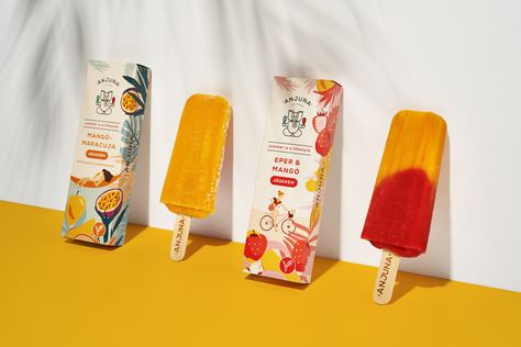 Behance :: Per te Popsicles Packaging, Ice Popsicle, Healthy Popsicles, Ice Cream Packaging, Branding Design Studio, Dessert Packaging, Single Origin Coffee, Motion Graphics Design, Chocolate Packaging