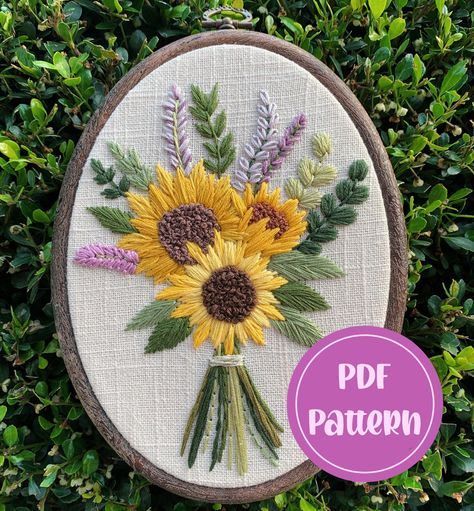 PDF Pattern Sunflower Bouquet Intermediate/advanced | Etsy India Embroidery Sunflower, Rose Embroidery Pattern, Advanced Embroidery, Sunflower Bouquet, Diy Wedding Gifts, Embroidery Download, Tablet Screen, Floral Embroidery Patterns, Diy Embroidery Patterns