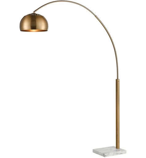 Golden Floor Lamp, Brass Standing Lamp, Luxury Floor Lamp, Minimizing Clutter, Golden Lamps, Luxury Floor, Unique Floor Lamps, Side Lamps, Contemporary Floor Lamps