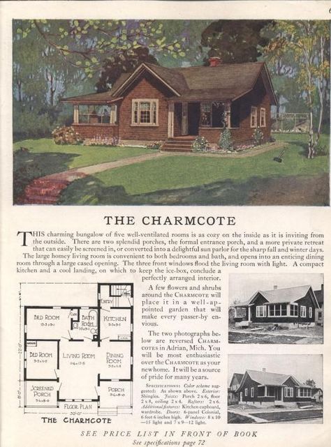 Vintage Floor Plans, Kit House, Vintage Homes, Sims 4 House Plans, Cottages And Bungalows, Vintage House Plans, Sims 4 House Design, Sims Building, Sims House Plans