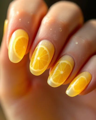 39+ Dreamy Summer Acrylic Nails for a Sweet & Girly Vibe Summer Acrylic, Orange Hues, Summer Acrylic Nails, French Tips, Orange Slices, Bright Orange, Playful Design, Fruit Salad, Warm Weather