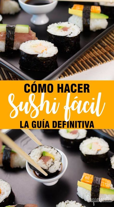 Sushi Buffet, Easy Sushi, Barbeque Recipes, Sushi At Home, Homemade Sushi, How To Make Sushi, Sushi Recipes, Sushi Rolls, Kitchen Recipes