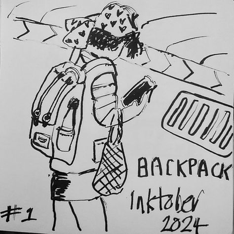 It’s Day one of #inktober and the prompt is #backpack. I tried a little ink drawing in my sketchbook first but hated it so tried a digital drawing in Procreate instead. No idea if I’ll manage to do one every day but will give it a go. #inktober2024backpack #inktober2024 #inktober2024day1 Drawing In Procreate, My Sketchbook, Ink Drawing, I Tried, Digital Drawing, Every Day, Sketch Book, Backpacks, Drawings