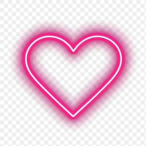 Neon Pink Heart, Happy Birthday Font, Neon Png, Heart Neon, Neon Heart, Png Heart, S Letter Images, Heart Font, Happy Birthday Wallpaper