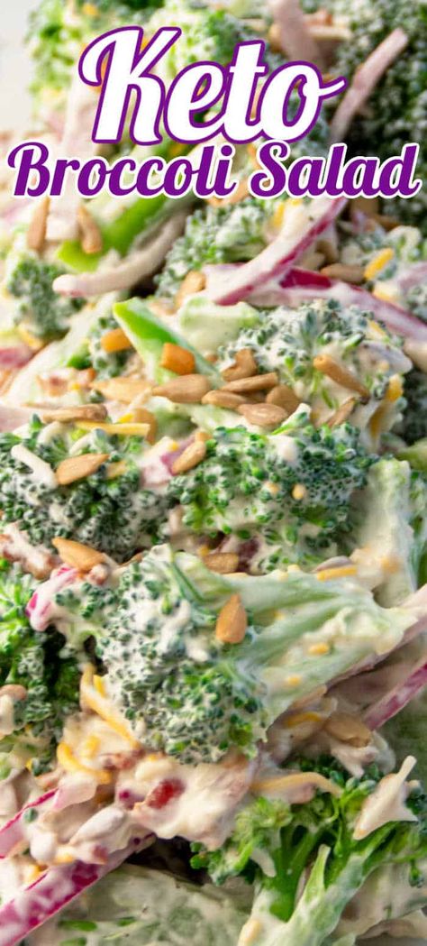 Low Carb Broccoli Salad, Keto Broccoli Salad, Low Carb Broccoli, Broccoli Salad With Bacon, Healthier Me, Summer Side Dishes Recipes, Easy Broccoli Salad, Keto Broccoli, Broccoli Salad Bacon