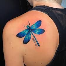 Rainbow Dragonfly Tattoo, Dragonfly Tattoo Men, Small Dragonfly Tattoo For Women, Dragonfly Tattoo Designs For Women, Colorful Dragonfly Tattoo, Dragon Fly Tattoo For Women, Dragonfly Tattoo Color, Blue Dragonfly Tattoo, Dragonfly Tattoo For Women