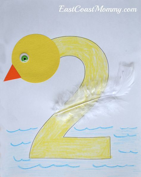 Adorable "number two" crafts for Preschoolers. Preschool Number 2 Craft, Number 2 Crafts Preschool, Number 2 Activities For Toddlers, Number 1 Crafts For Toddlers, Number 2 Crafts For Preschoolers, Number 1 Crafts Preschool, Preschool Number Crafts, Numbers Craft, Ducks Art