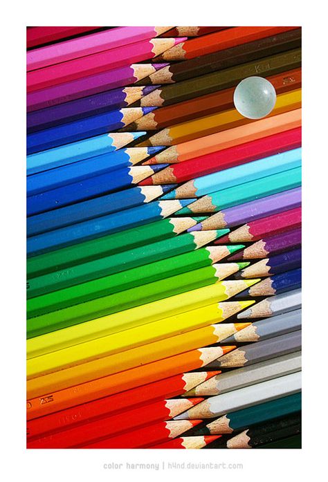 This is an example of harmony photography because the bright colors and the fact that the color pencils fit together in "harmony". Harmony Photography, Pencil Photo, Elements And Principles, Pencil Crayon, Principles Of Design, Color Harmony, Coloured Pencils, Photography Projects, Beautiful Rainbow