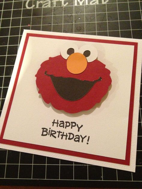 Elmo Sesame Street inspired birthday card by InspirationsByEmi, $2.75 Birthday Card Diy Kids, Ideas Birthday Card, Math Coach, Birthday Card Handmade, Cool Birthday Cards, 21st Birthday Cards, Homemade Birthday Cards, Elmo Birthday, Bday Cards