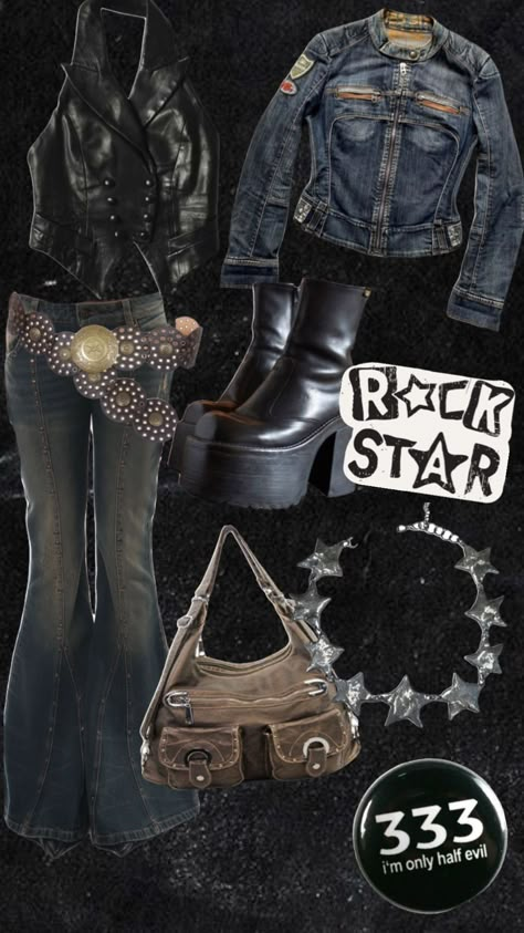 #vintage #outfitinspo #retro #80s #rockstarsgf #rockstar 80s Rock Accessories, Vintage Rockstar Outfit, 80s Rockstar Gf Outfits, Roxana Core Aesthetic, Alt Vintage Outfits, Y2k Rockstar Aesthetic Outfits, Rockstar Gf Fashion, 80s Fashion Rocker Women, Y2k Rockstar Aesthetic