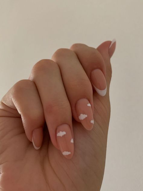 Paznokcie Hello Kitty, May Nails, Hello Nails, Subtle Nails, Simple Gel Nails, Casual Nails, Blush Nails, Soft Nails, Heart Nails