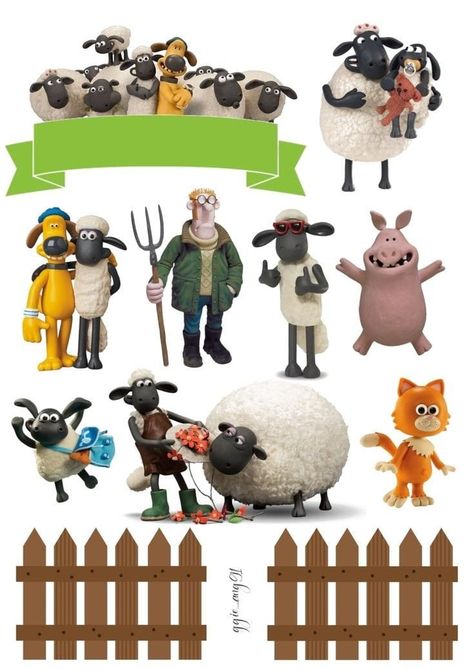 Shaun The Sheep Party, Shaun The Sheep Cake, Kue Hello Kitty, Shawn The Sheep, Sheep Party, Ben 10 Party, Sheep Cake, Sheep Decor, Timmy Time