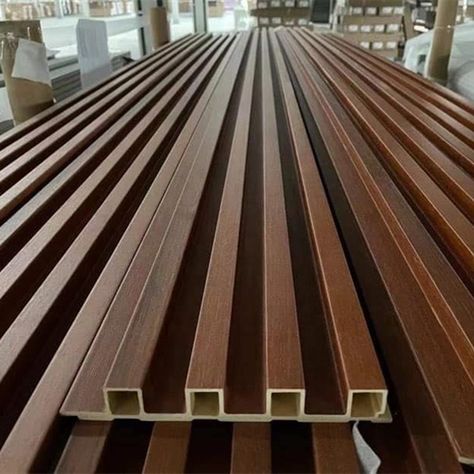 Fluted Wall Panel, Pvc Cladding, Fluted Wall, Modern Wall Paneling, Pvc Wall Panels, Wooden Wall Panels, Wood Plastic Composite, Popular Decor, Decorative Wall Panels