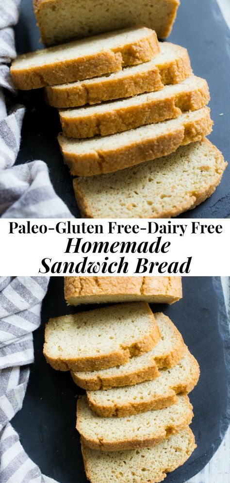 Paleo Sandwich Bread, Paleo Sandwich, Sirtfood Diet, Paleo Bread Recipe, Homemade Sandwich Bread, Butter Fruit, Grain Free Bread, Types Of Sandwiches, Fluffy Light