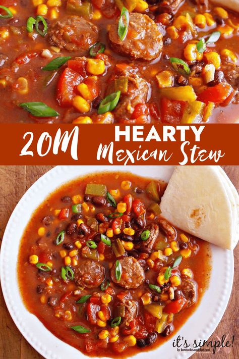 Southwestern Soup Recipe, Chorizo Bean Soup, Bean And Chorizo Soup, Chorizo And Butter Bean Stew, Southwest Tomato Soup, Chorizo Soup Recipes, Spicy Bean Soup, Chorizo Recipes Dinner, Mexican Bean Soup